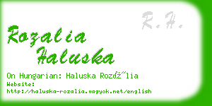 rozalia haluska business card